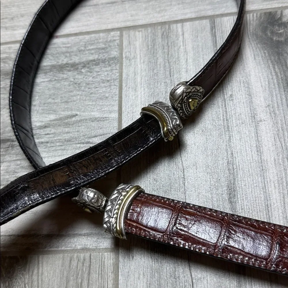 Brighton - 40210 Ladies Belt Size M|30 Reversible Black and Brown